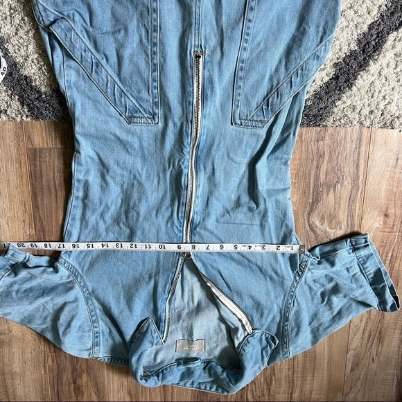 Everlane The Denim Short Coverall Overall Romper - Picture 12 of 15